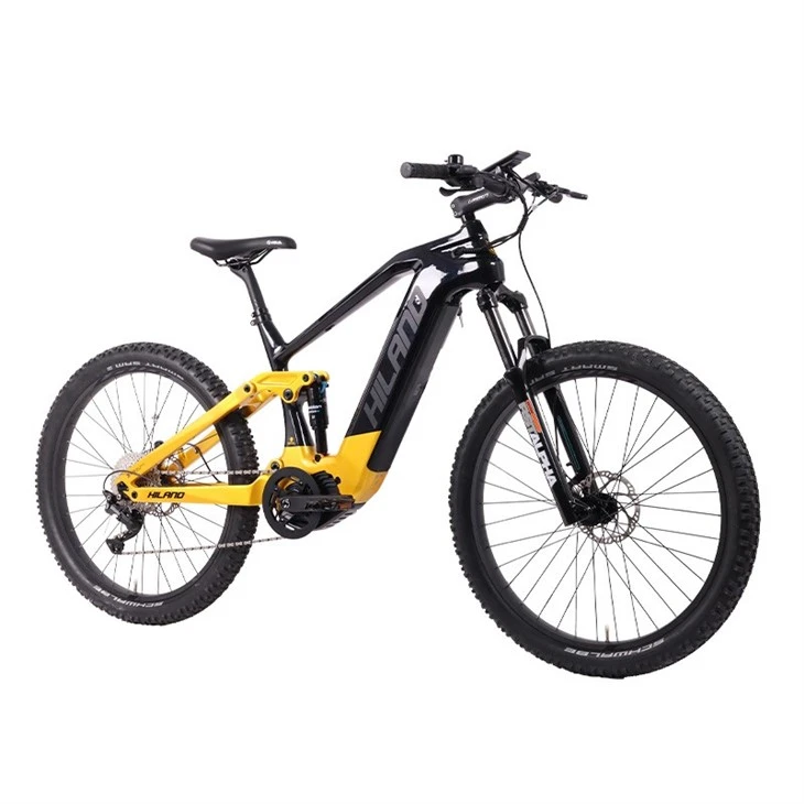 10 Speed Lithium Battery Suspension Mountain E-bike