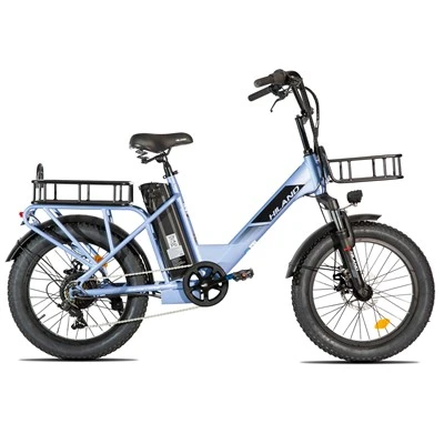 HILAND 20palcové E kolo 250w motor se zadním nábojem Rám z hliníkové slitiny 7rychlostní nákladní kolo s tlustými pneumatikami
