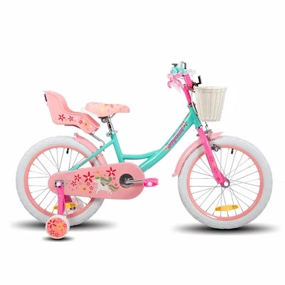 Dětské kolo Joystar pro dívky ve věku 2-9 let, 12 14 16 18 palce Kid Kid Bike s tréninkovými koly Panel Seat Streamers